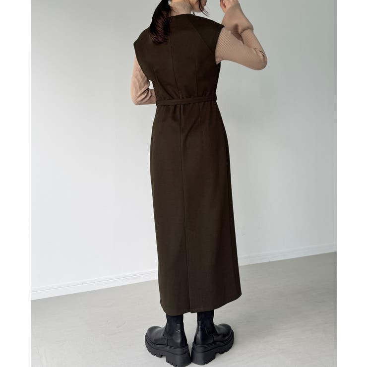 キーネックIラインロングワンピース | JUNOAH | 詳細画像11 