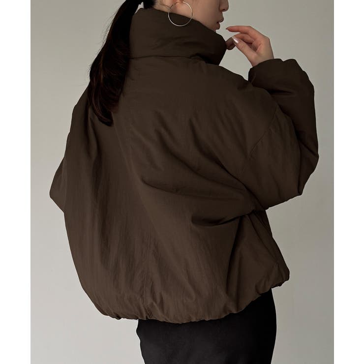 スタンドカラーリボン中綿アウター | JUNOAH | 詳細画像17 