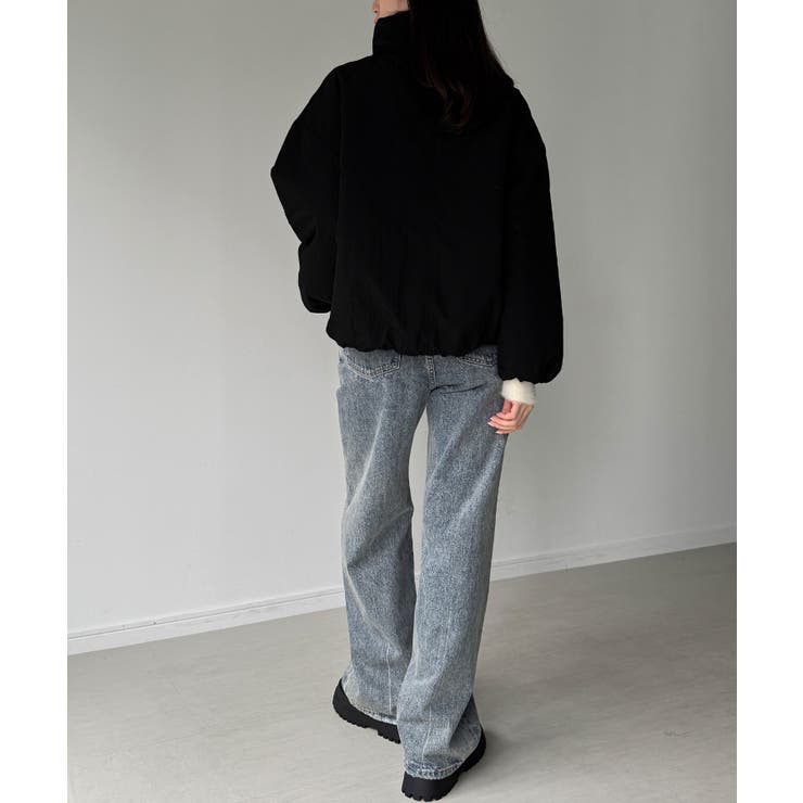 スタンドカラーリボン中綿アウター | JUNOAH | 詳細画像9 