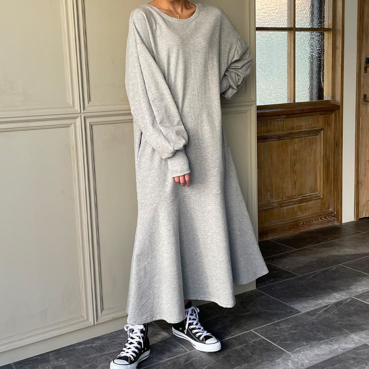 スプリットラグランワンピース 品番 Amtw Junoah ジュノア のレディースファッション通販 Shoplist ショップリスト