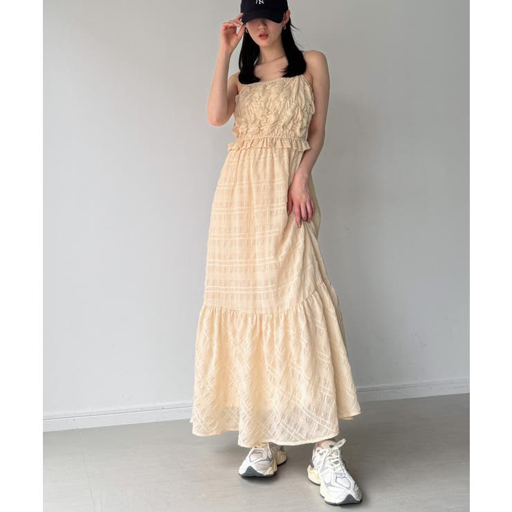 シャーリングベアキャミワンピース | JUNOAH | 詳細画像3 