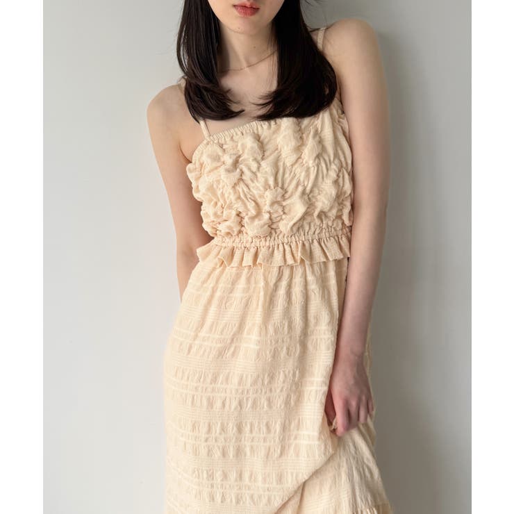 シャーリングベアキャミワンピース | JUNOAH | 詳細画像4 