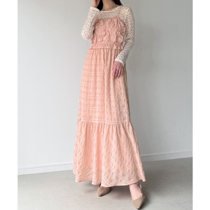 シャーリングベアキャミワンピース | JUNOAH | 詳細画像7 