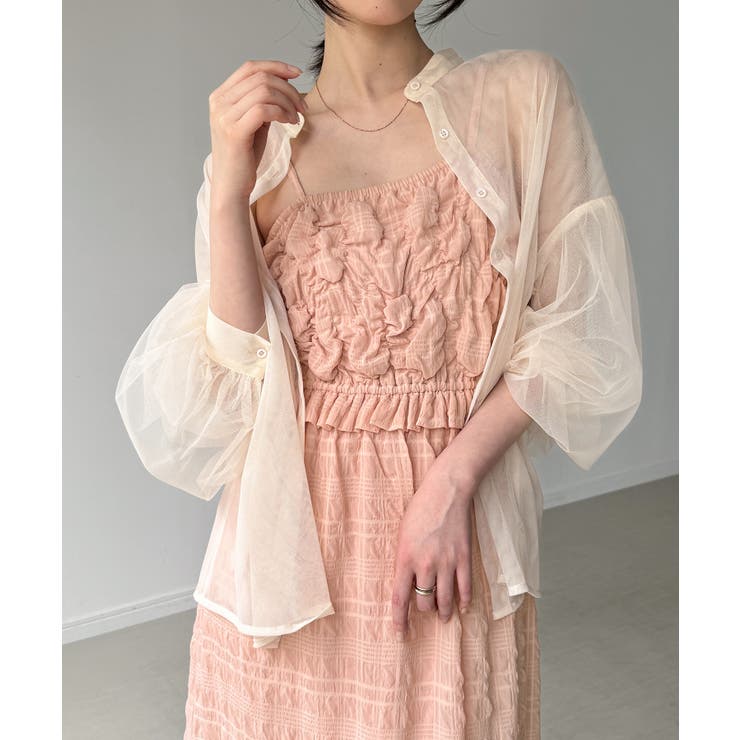 シャーリングベアキャミワンピース | JUNOAH | 詳細画像8 