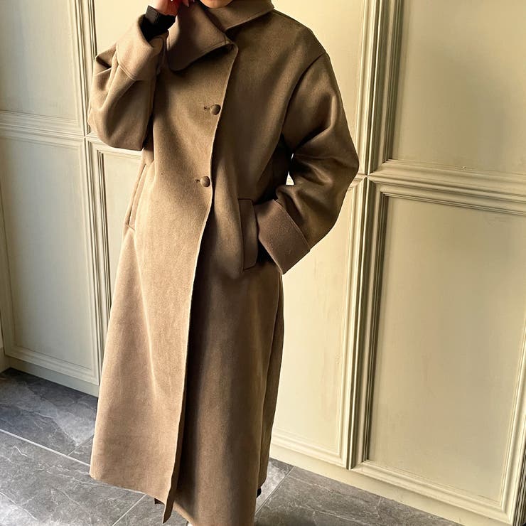 ボンディングロングコート[品番：AMTW0002949]｜JUNOAH（ジュノア ）の