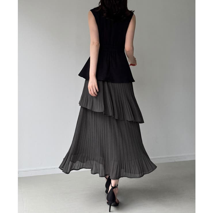 プリーツドッキングトレンチワンピース | JUNOAH | 詳細画像8 