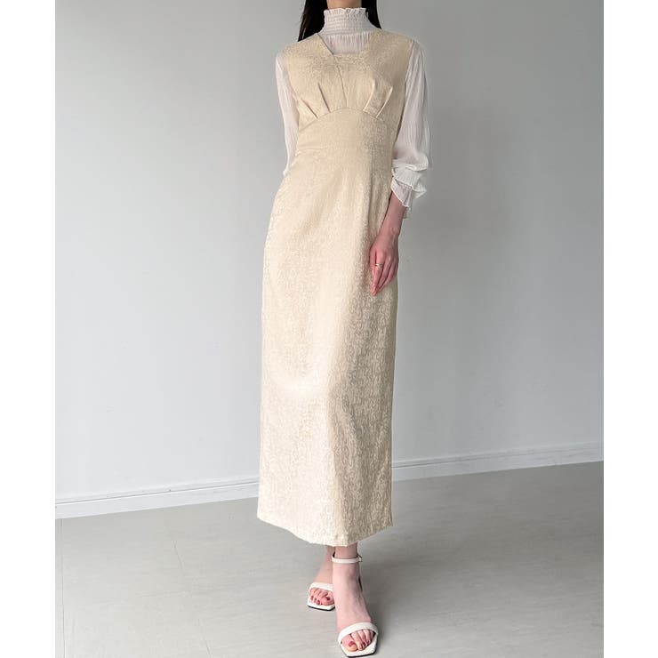 ライトベージュ | ジャガードバックレースアップジャンスカ | JUNOAH