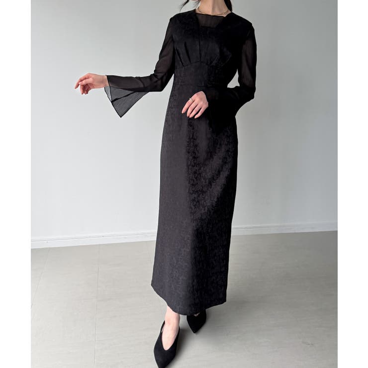 ブラック | ジャガードバックレースアップジャンスカ | JUNOAH