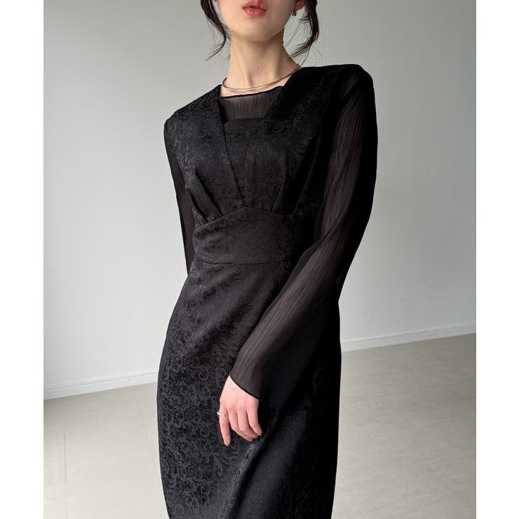 ジャガードバックレースアップジャンスカ | JUNOAH | 詳細画像6 