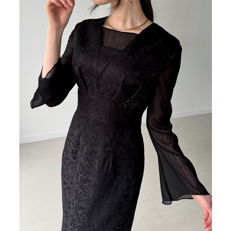 ジャガードバックレースアップジャンスカ | JUNOAH | 詳細画像9 