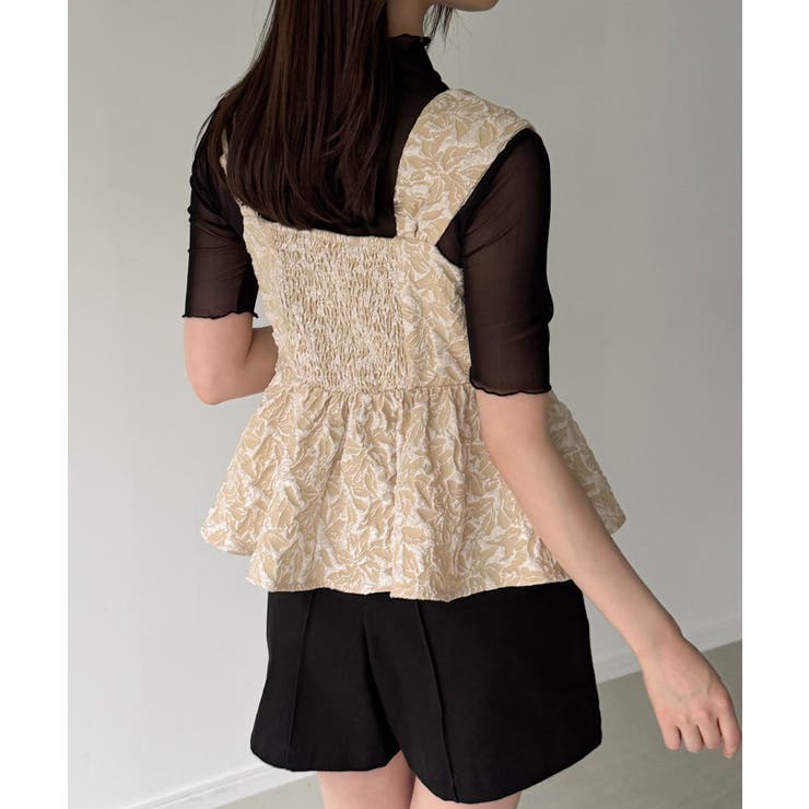 ビッグリボンジャガードキャミソール | JUNOAH | 詳細画像3 