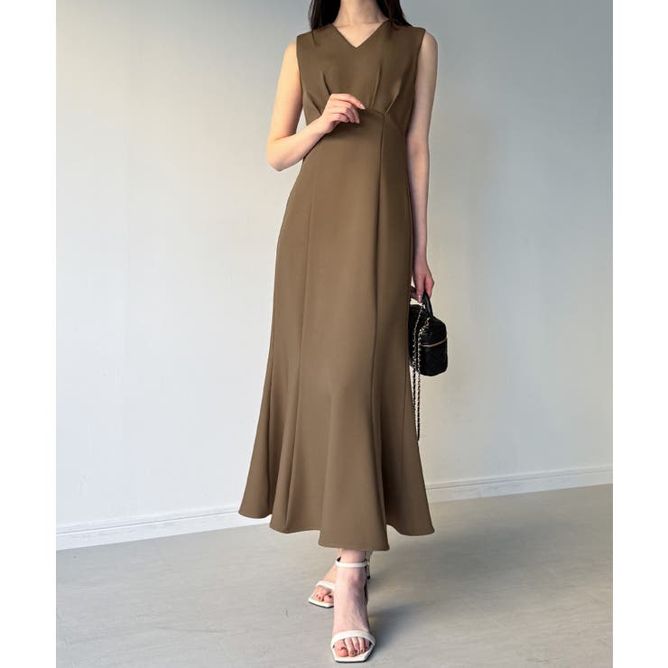 （裏地無し）マーメイドワンピースレーストップスセット | JUNOAH | 詳細画像10 