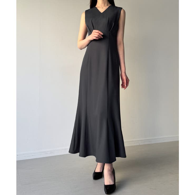 （裏地無し）マーメイドワンピースレーストップスセット | JUNOAH | 詳細画像16 