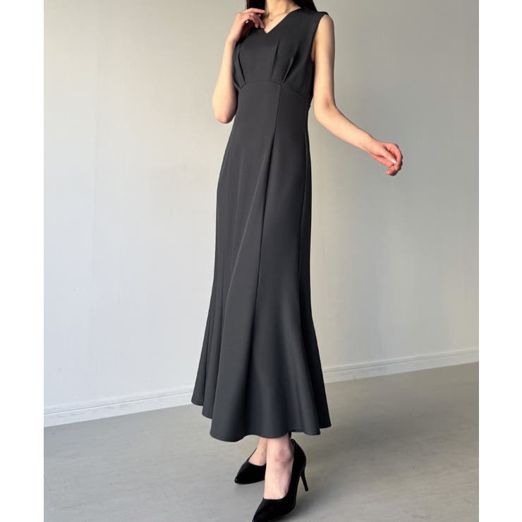 （裏地無し）マーメイドワンピースレーストップスセット | JUNOAH | 詳細画像17 