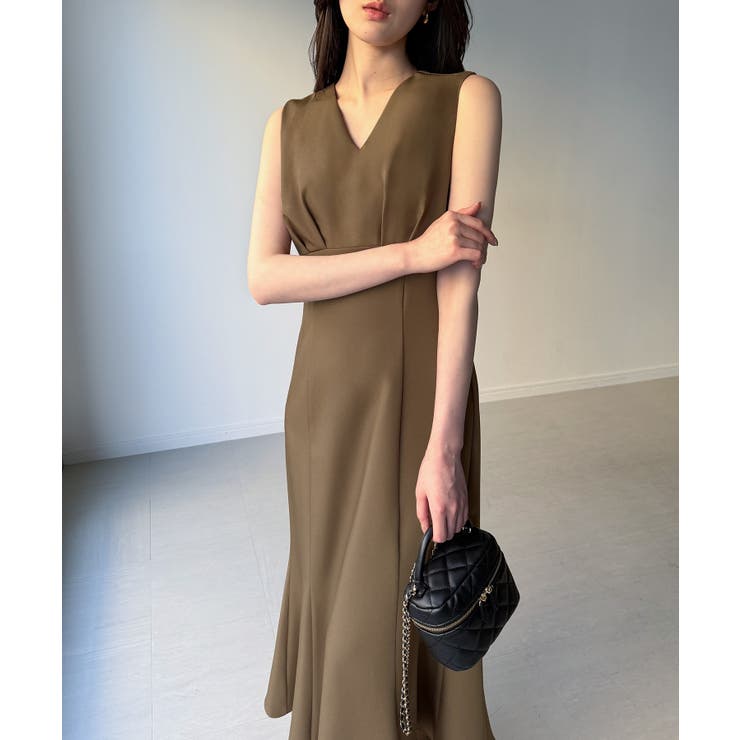 （裏地無し）マーメイドワンピースレーストップスセット | JUNOAH | 詳細画像9 