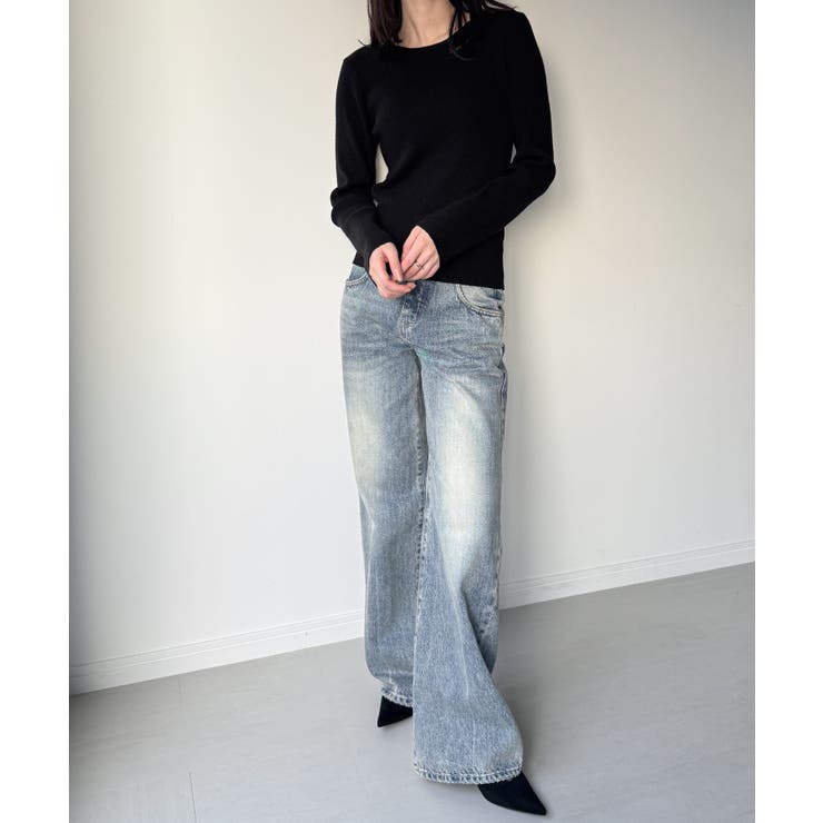 釦ニットビスチェ＋クルーネックリブニットset | JUNOAH | 詳細画像16 