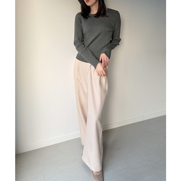 釦ニットビスチェ＋クルーネックリブニットset | JUNOAH | 詳細画像6 