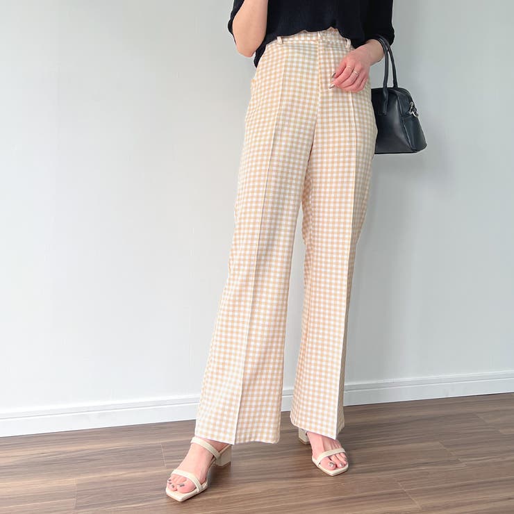 センタープレスギンガムチェックパンツ | JUNOAH | 詳細画像16 