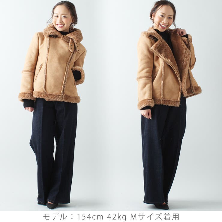 フェイクムートンコート/アウター/ファーコート/ジャケット[品番：AMTW0000674]｜JUNOAH（ジュノア  ）のレディースファッション通販｜SHOPLIST（ショップリスト）