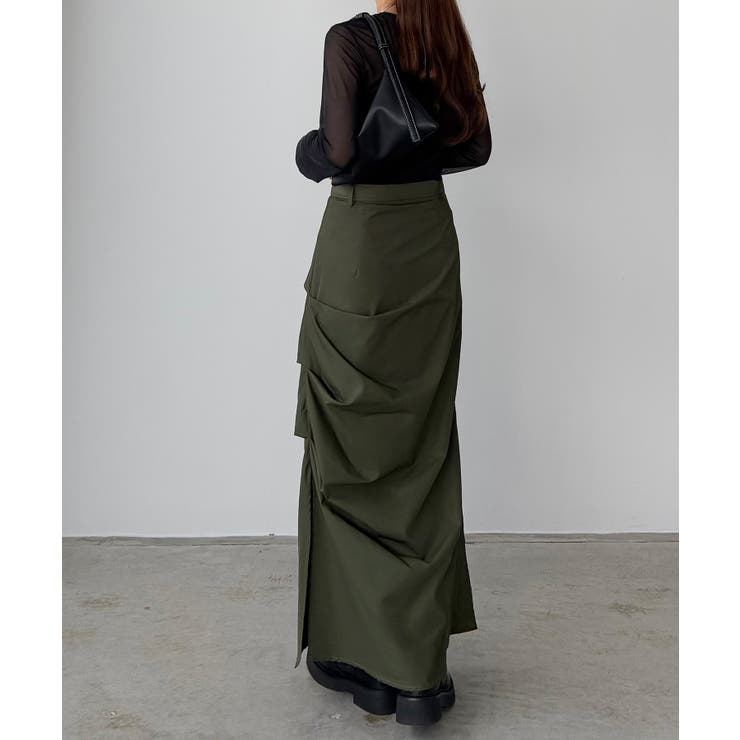 callautia ベルト付きサイドタックデザインスカート | JUNOAH | 詳細画像11 