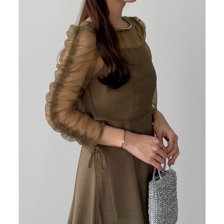 callautia フリルドロストボレロ+フレアキャミワンピース | JUNOAH | 詳細画像16 