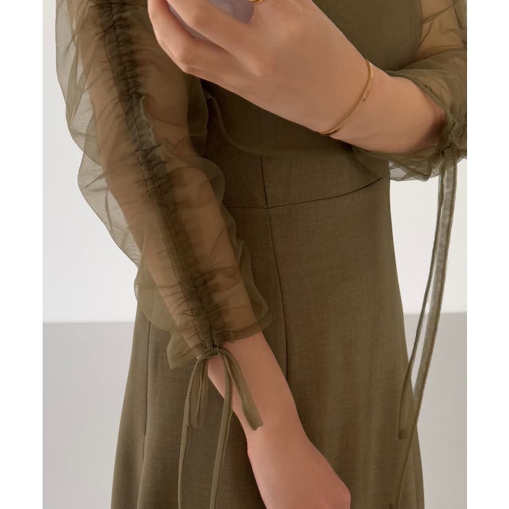 callautia フリルドロストボレロ+フレアキャミワンピース | JUNOAH | 詳細画像18 