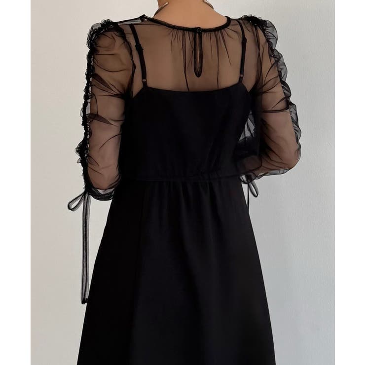 callautia フリルドロストボレロ+フレアキャミワンピース | JUNOAH | 詳細画像2 