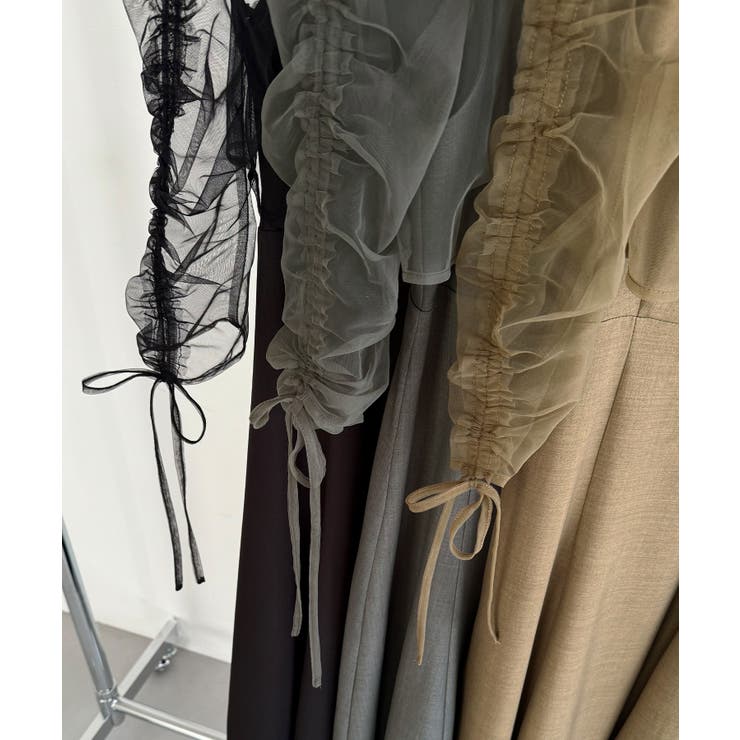 callautia フリルドロストボレロ+フレアキャミワンピース | JUNOAH | 詳細画像22 