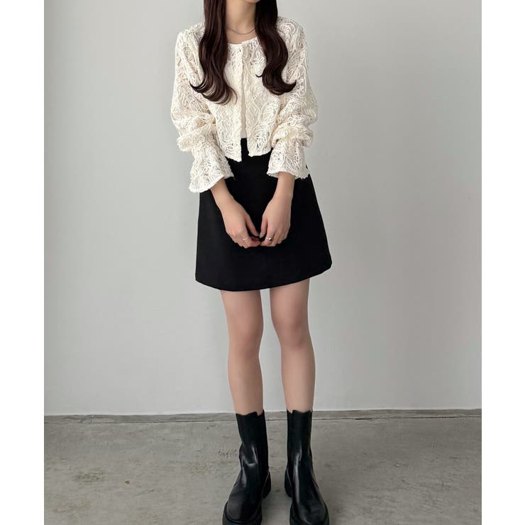 callautia インパン付きハイウエストミニスカート[品番