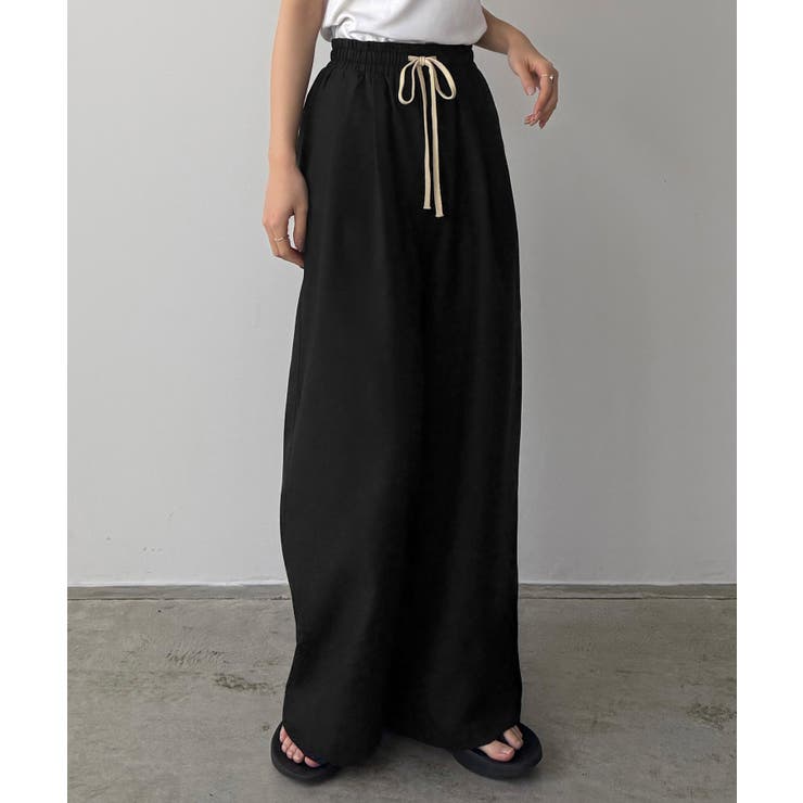 callautia リネンライクワイドパンツ | JUNOAH | 詳細画像1 