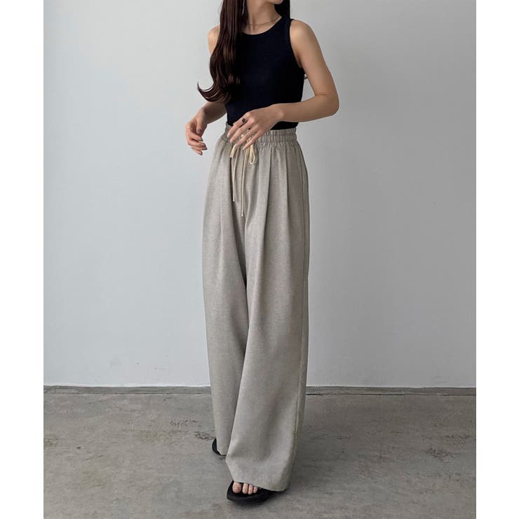 callautia リネンライクワイドパンツ | JUNOAH | 詳細画像11 