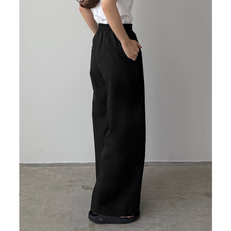 callautia リネンライクワイドパンツ | JUNOAH | 詳細画像3 