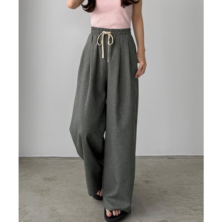 callautia リネンライクワイドパンツ | JUNOAH | 詳細画像5 