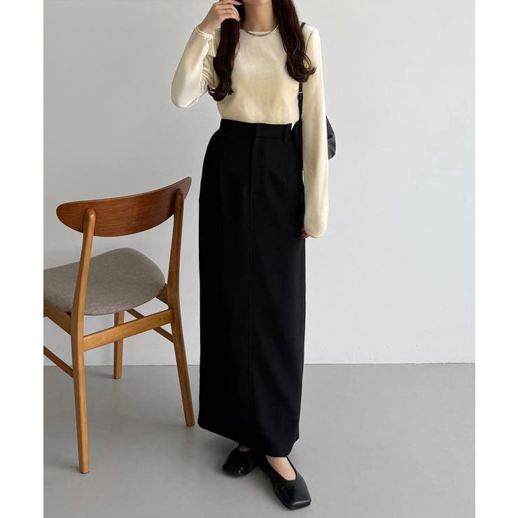 callautia バックオープンストーンベロアカットソー | JUNOAH | 詳細画像8 