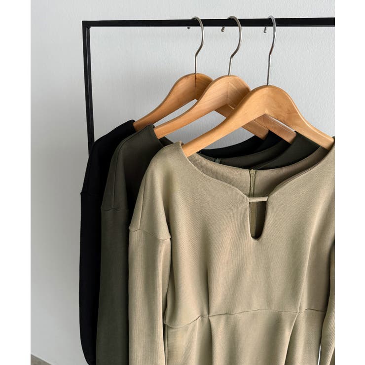 callautia 深カーブネックスウェットワンピース | JUNOAH | 詳細画像14 