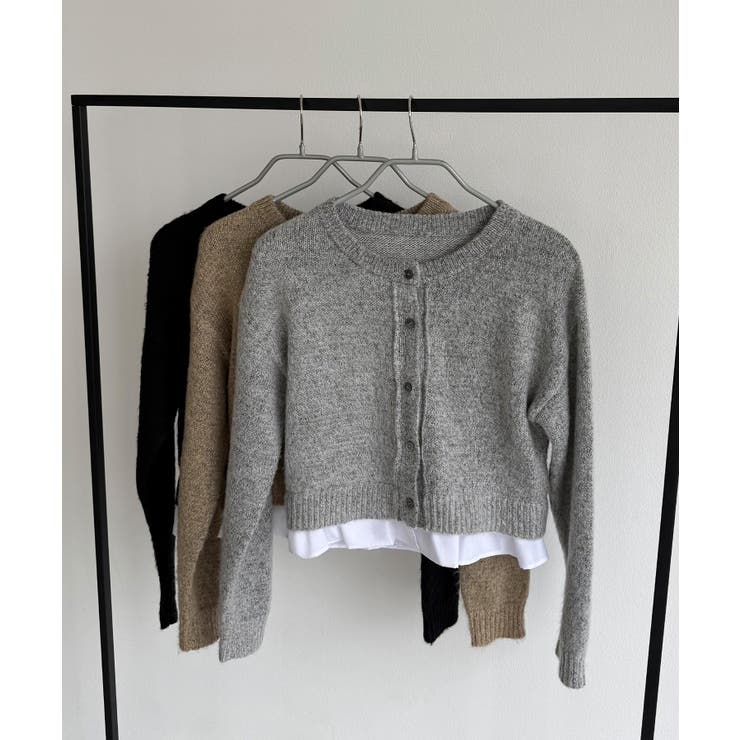 callautia フリルドッキングシャギーニット | JUNOAH | 詳細画像13 