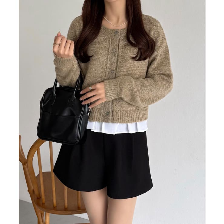 callautia フリルドッキングシャギーニット | JUNOAH | 詳細画像5 