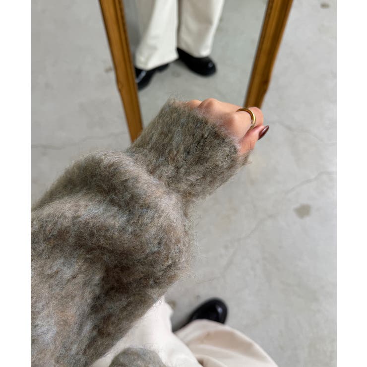 callautia 前後２wayリボンシャギーニット | JUNOAH | 詳細画像12 