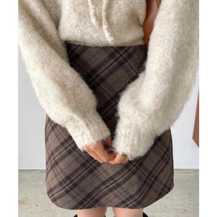 callautia 前後２wayリボンシャギーニット | JUNOAH | 詳細画像7 