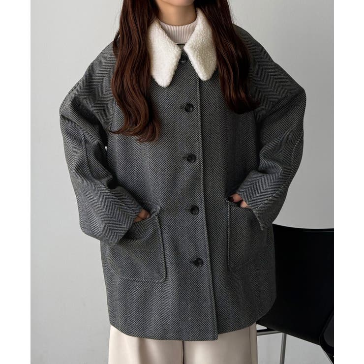 ⭐️JULY NINE ノーカラーミドルジレ⭐️MUU⭐️ ⭐️JULY NINE ノーカラーミドルジレ⭐️