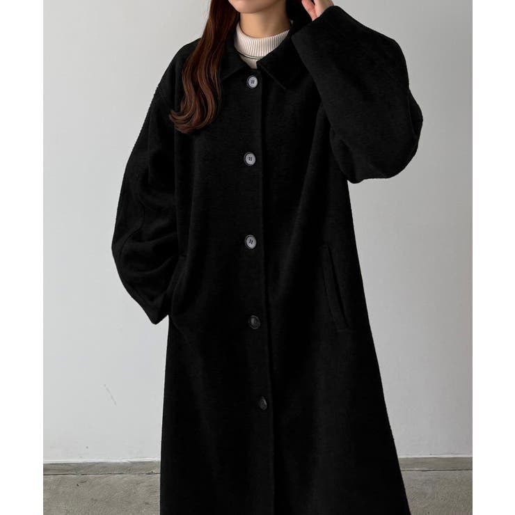 callautia ボリュームスリーブステンカラーロングコート | JUNOAH | 詳細画像11 