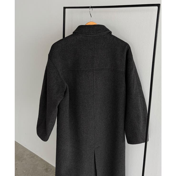 callautia ボリュームスリーブステンカラーロングコート[品番