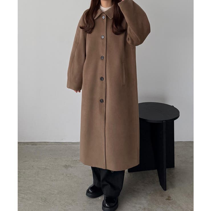 callautia ボリュームスリーブステンカラーロングコート | JUNOAH | 詳細画像6 