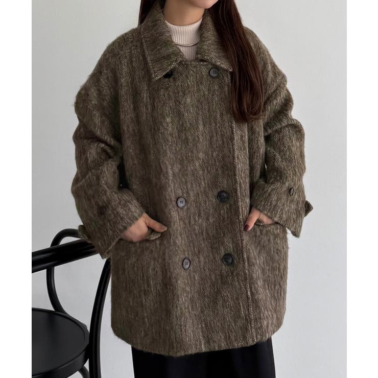 callautia シャギーミドルコート | JUNOAH | 詳細画像1 