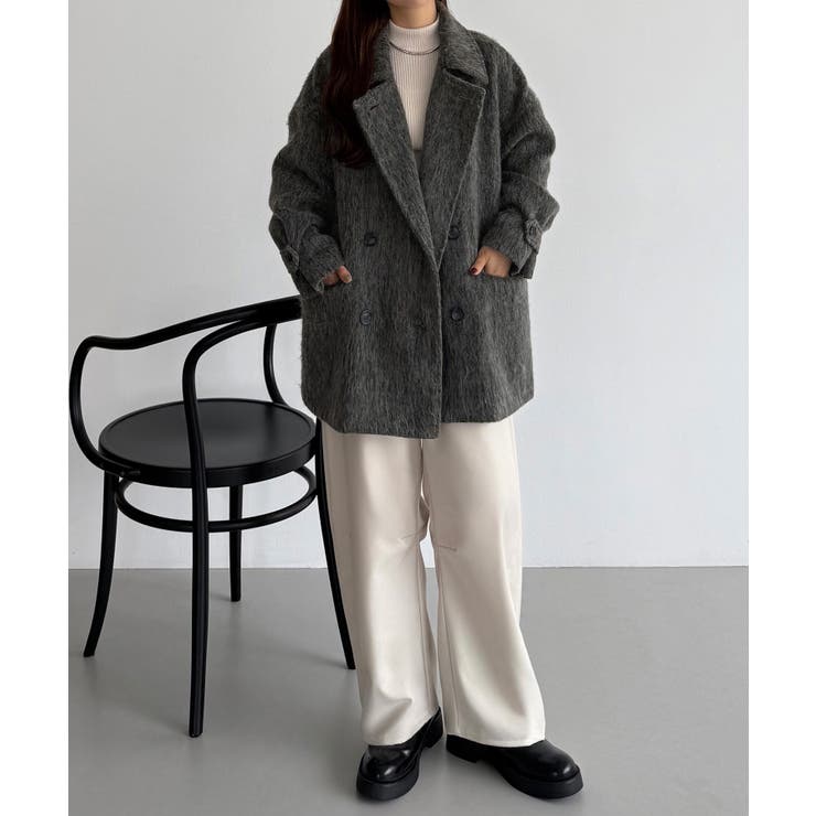 callautia シャギーミドルコート | JUNOAH | 詳細画像10 