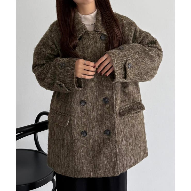 callautia シャギーミドルコート | JUNOAH | 詳細画像2 