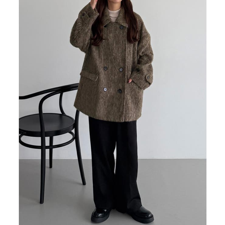 callautia シャギーミドルコート | JUNOAH | 詳細画像4 