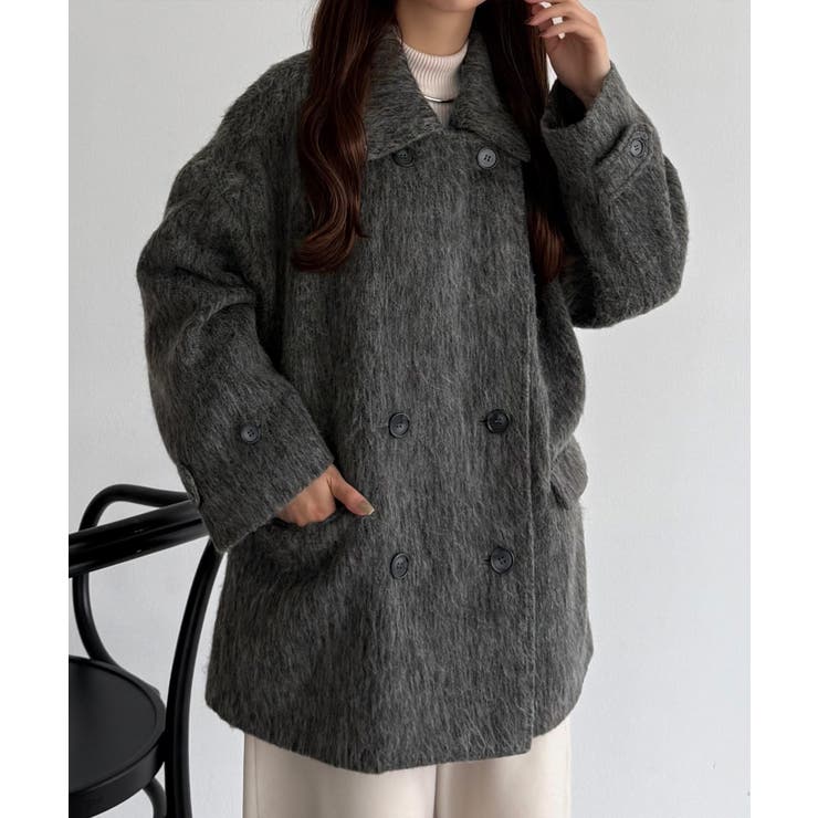 callautia シャギーミドルコート | JUNOAH | 詳細画像6 