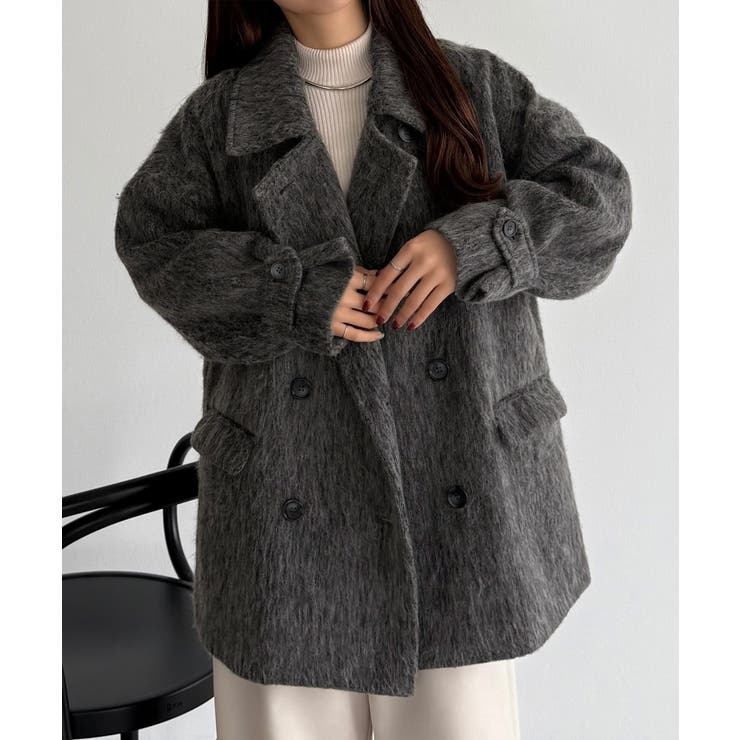 callautia シャギーミドルコート | JUNOAH | 詳細画像8 