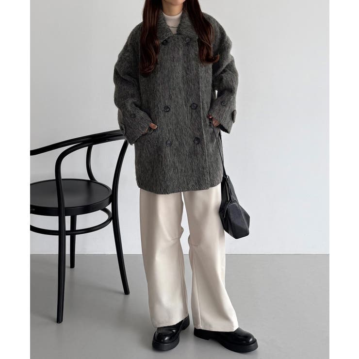 callautia シャギーミドルコート | JUNOAH | 詳細画像9 